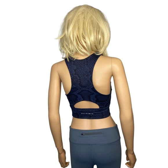 ALLFENIX Indie Python Print Racer Back Sports Bra Medium - Picture 14 of 14